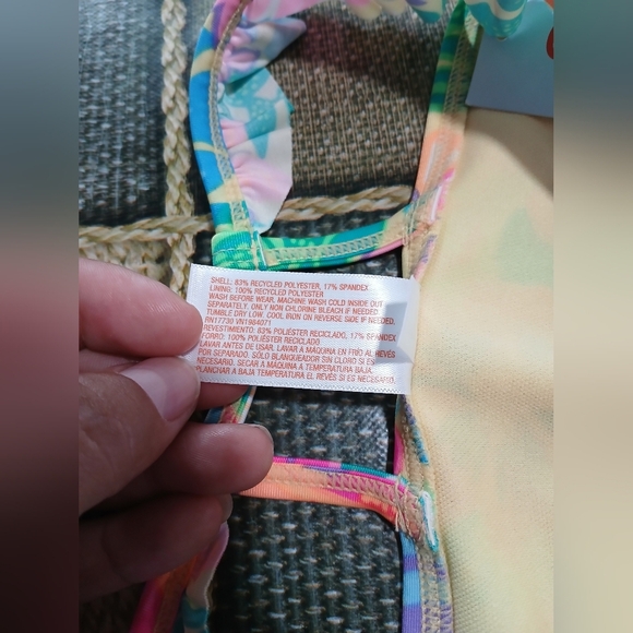 Floral Kids Swim Set by Cat & Jack - Multicolor and Blue - Picture 4 of 4